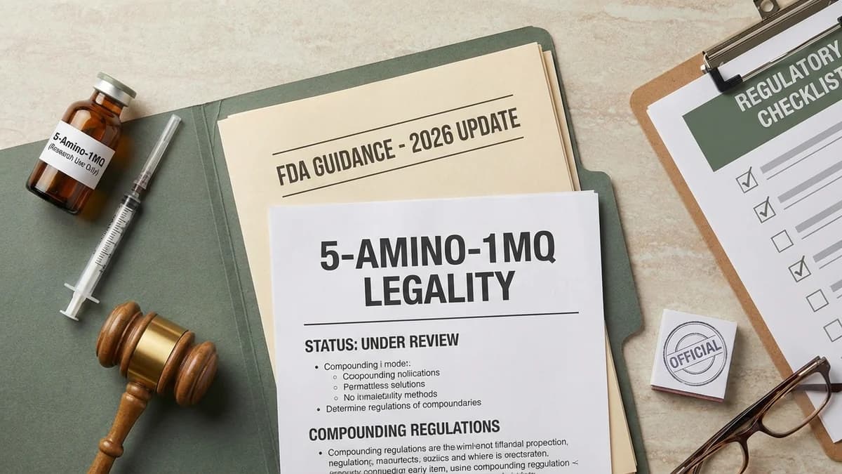 Is 5-Amino-1MQ Legal? FDA Status and Regulations Explained (2026)