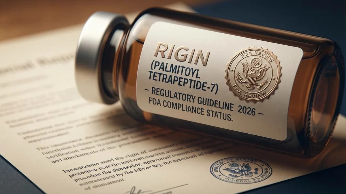 Is Rigin (Palmitoyl Tetrapeptide-7) Legal? FDA Status and Regulations Explained (2026)